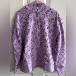 Champion Purple Sweatshirt with Geometric Pattern